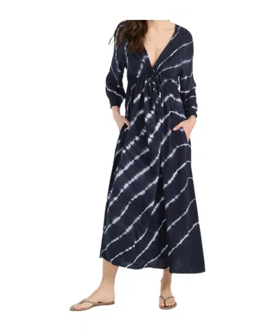 Juvia Long Sleeve Dress In Black