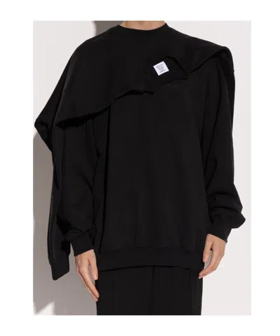Vetements Layered Cotton Sweatshirt In Black