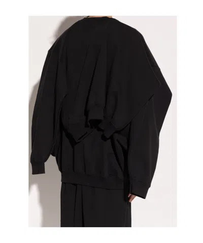 Vetements Layered Cotton Sweatshirt In Black