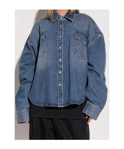 Vetements Long Sleeve Denim Jacket