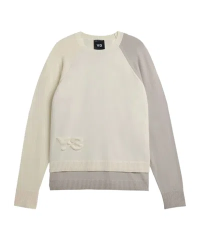 Y-3 Logo-embossed Colour-block Sweater