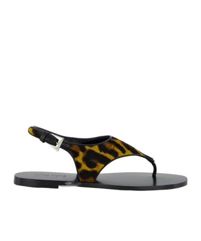 Paris Texas Leopard-print Flat Sandals