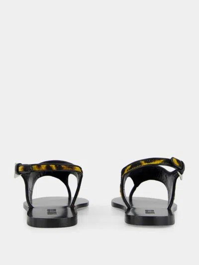 Paris Texas Leopard-print Flat Sandals