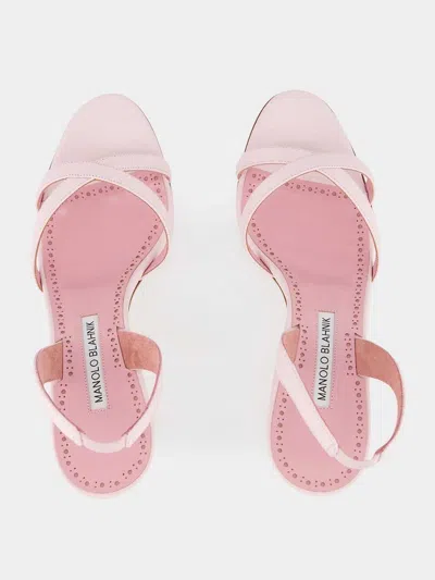 Manolo Blahnik Round Toe High Heel Sandals
