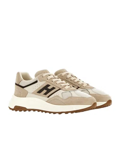 Hogan Leather And Mesh Hyperlight Sneakers