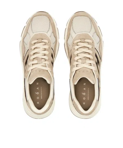 Hogan Leather And Mesh Hyperlight Sneakers