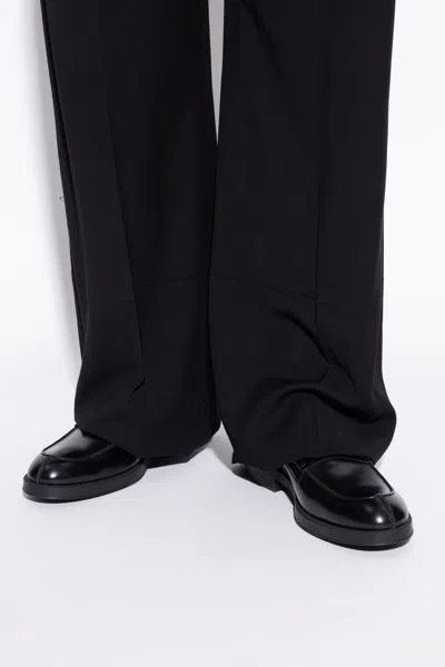 Tod's Loafers In Leather In Black