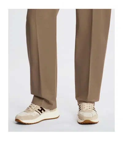 Hogan Leather And Mesh Hyperlight Sneakers