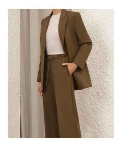 Zimmermann Crush Single Breasted Jacket In Brown