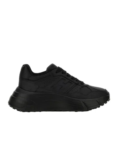 Hogan Woman Chunky Sneakers In Black