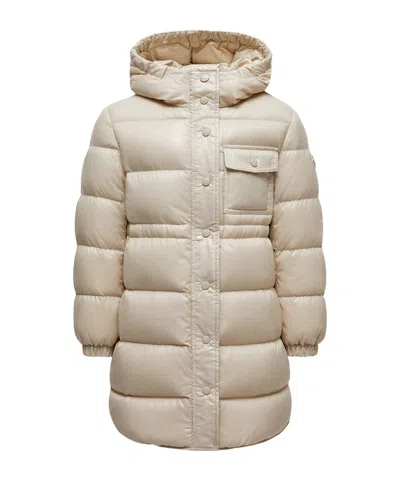 Moncler Long Sleeve Down Jacket In Neutral