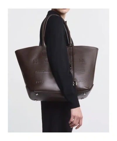 Hogan Address Shopping Media Pelle In Brown