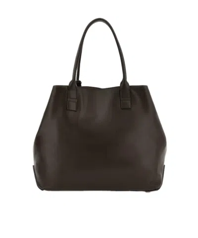 Hogan Address Shopping Media Pelle In Brown