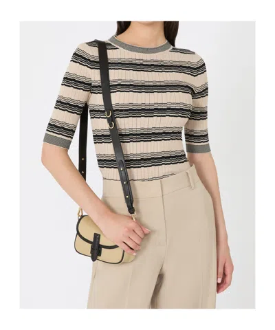 Weekend Max Mara Viscose Crepe T-shirt In Gray