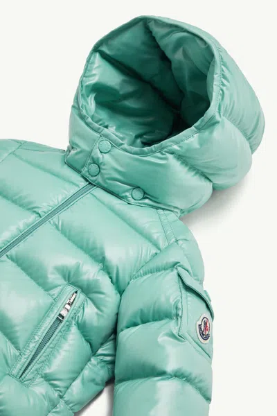 Moncler Long Sleeve Cotton Coat In Blue