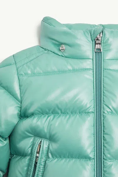 Moncler Long Sleeve Cotton Coat In Blue