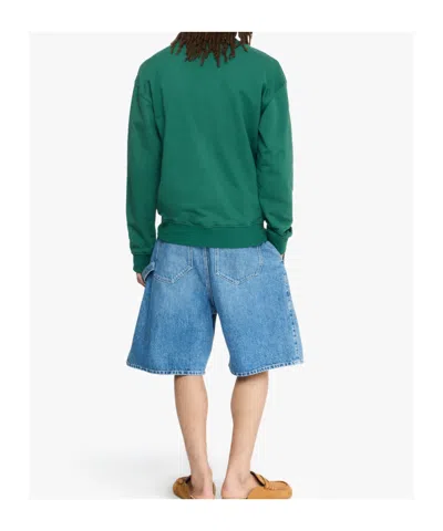 Jw Anderson Crew Neck Long Sleeves Sweatshirt In Green