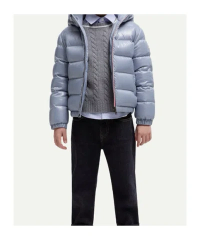 Moncler Doudoune À Capuche New Aubert In Blue