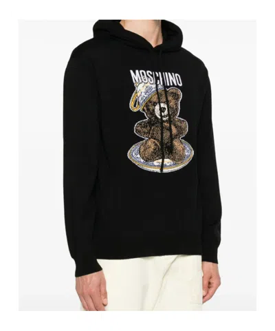 Moschino Wool Sweaters In Black