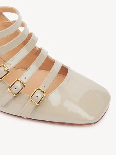 Chloé 80mm Janis Buckle-fastening Flared-heel Pumps