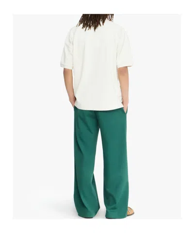 Jw Anderson Anchor Embroidery Polo In Neutral