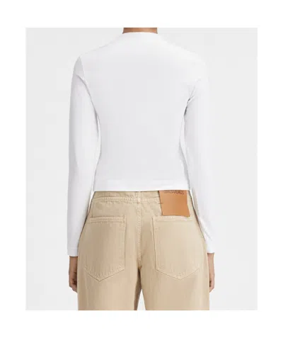 Jacquemus The Gros Grain Long-sleeved T-shirt In White