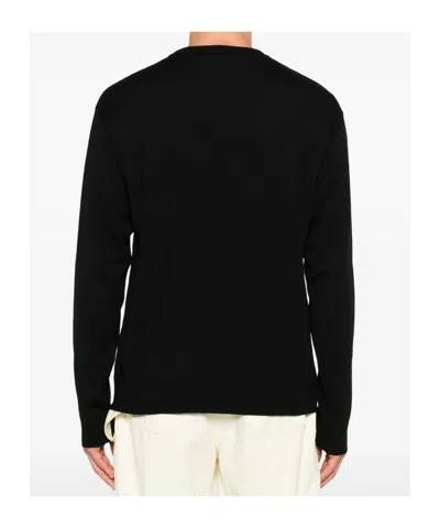 Moschino Teddy-intarsia Wool Jumper In Black
