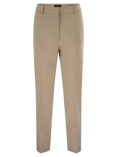 Weekend Max Mara Belt Loop Casual Pants In Brown