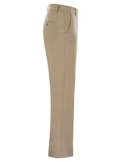 Weekend Max Mara Belt Loop Casual Pants In Brown