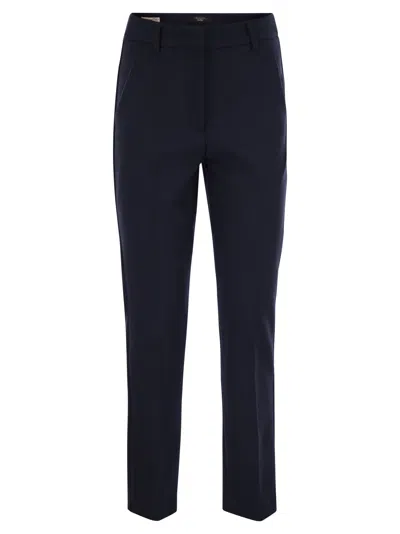 Weekend Max Mara Belt Loop Casual Pants In Black