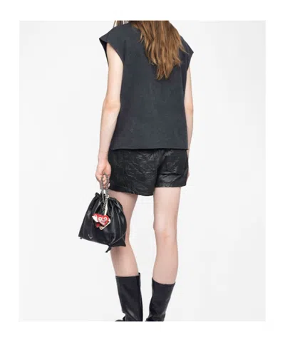 Zadig & Voltaire Cloe Skull Strass Tank Top In Black
