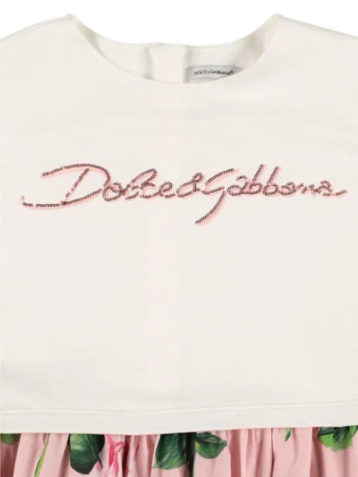 Dolce & Gabbana Printed Dress In Pink