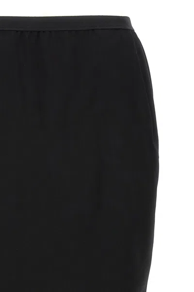 Rick Owens "pillar" Maxi Skirt In Black