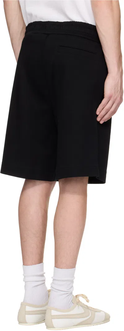 Hugo Boss Drawstring Elastic Waist Shorts In Black