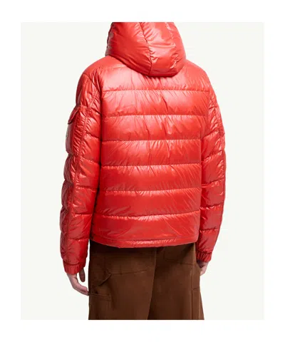 Moncler Doudoune À Capuche Courte Réversible Jonage In Brown