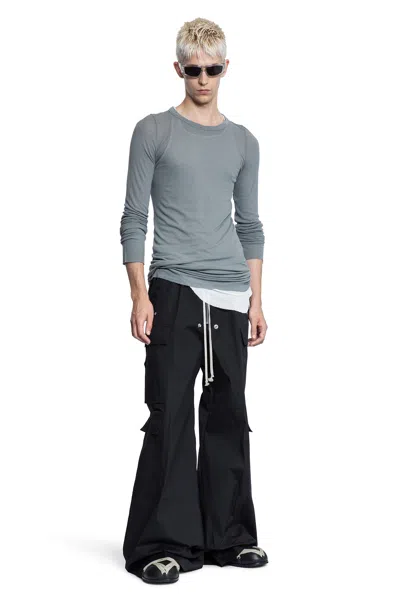 Rick Owens Man Grey T-shirts & Tank Tops