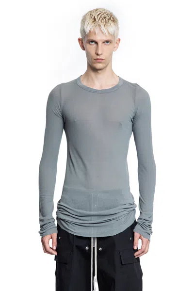 Rick Owens Man Grey T-shirts & Tank Tops