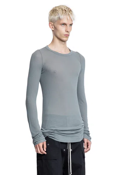 Rick Owens Man Grey T-shirts & Tank Tops
