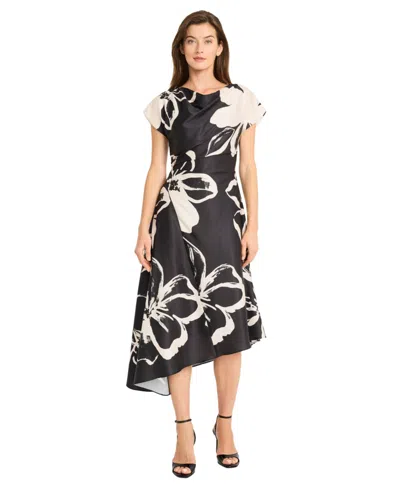 Maggy London Women's Short-sleeve Fit & Flare Dress