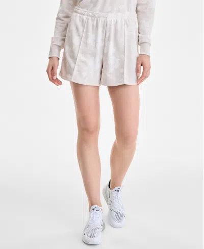 Nike Women's Printed Mid-rise Pull-on Terry Shorts