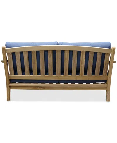 Macy's Bristol Loveseat, Created For  In Blue