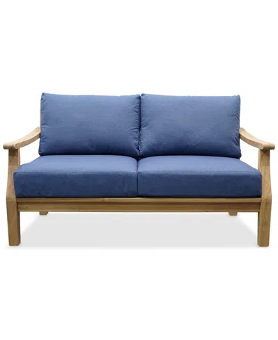 Macy's Bristol Loveseat, Created For  In Blue