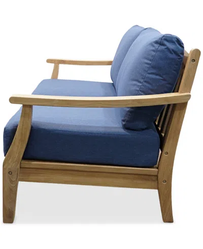 Macy's Bristol Loveseat, Created For  In Blue
