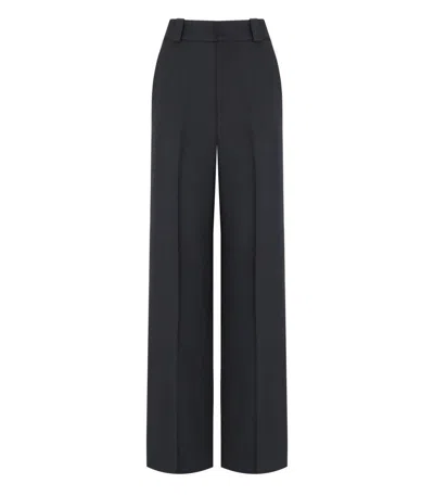 Essentiel Antwerp Gorror Black Wide Leg Trousers