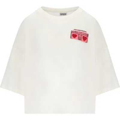 Essentiel Antwerp Hadio White T-shirt In White