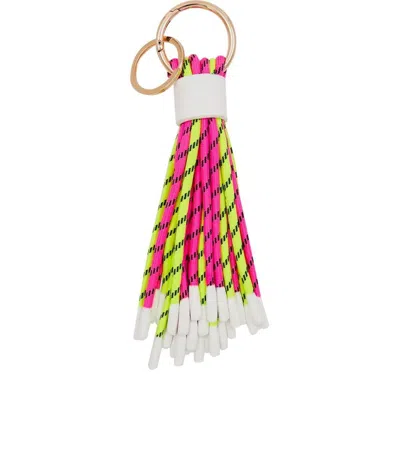 Essentiel Antwerp Hunfair Fuchsia And Yellow Keychain