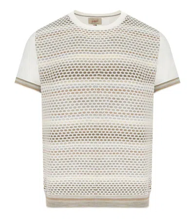 Bob Tex White Knitted T-shirt