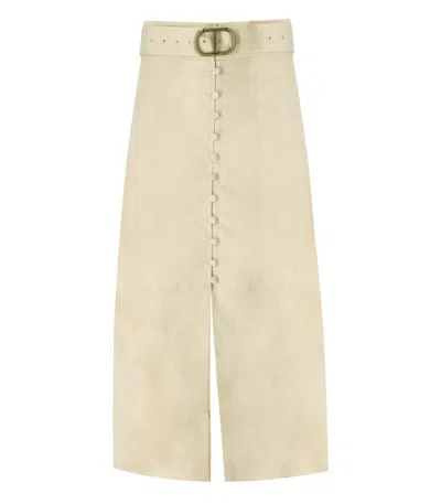 Twinset Beige Belted Skirt