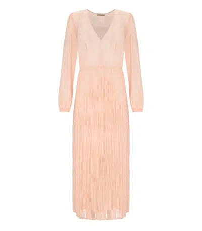 Twinset Pink Lace Long Dress