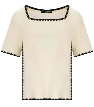 Weekend Max Mara Short-sleeved T-shirt In Nude